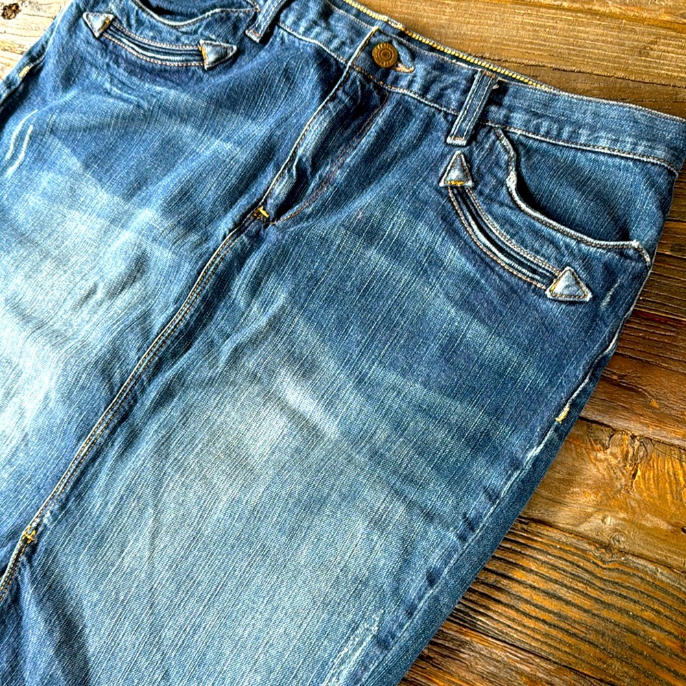 Polo Jeans western style‎ jean skirt eUC size 12